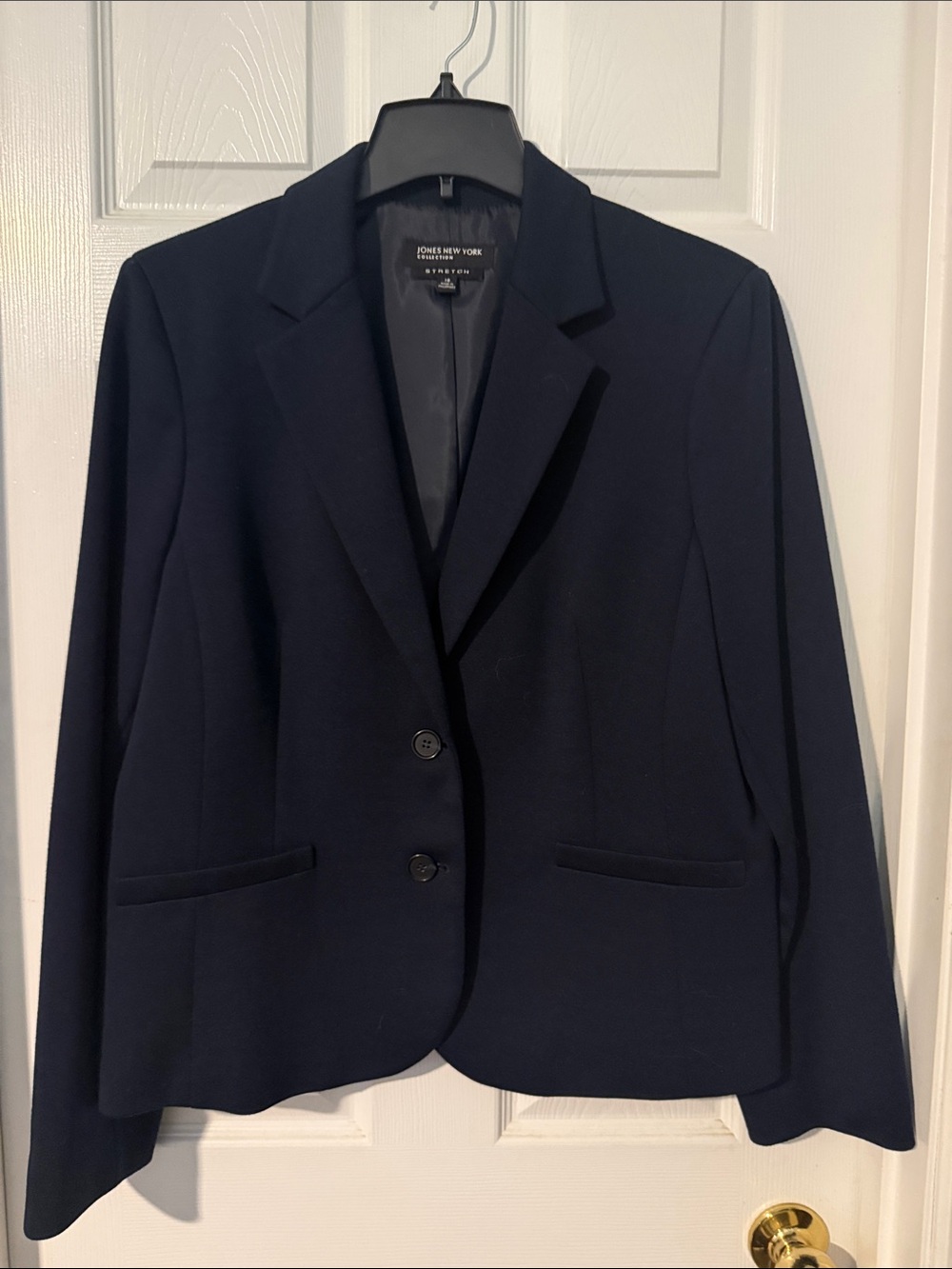 Jones New York Navy Women's Two-Button Blazer